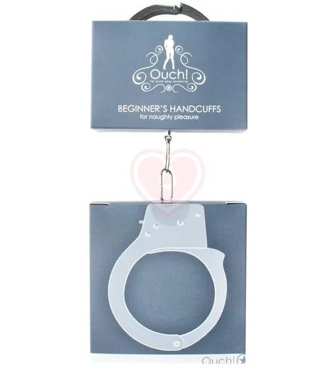 Металлические наручники Beginner's Handcuffs серебряные фото 2