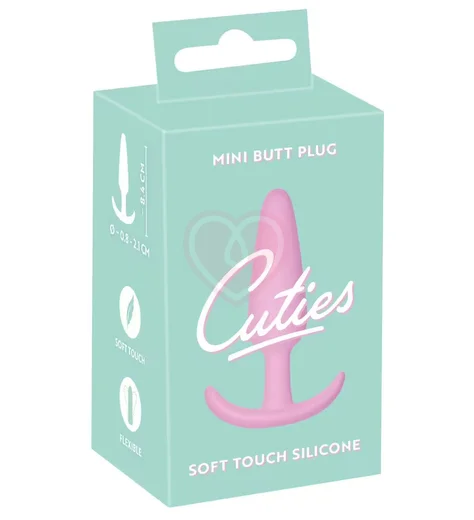 Вытянутая анальная пробка Cuties Plugs розовая фото 6