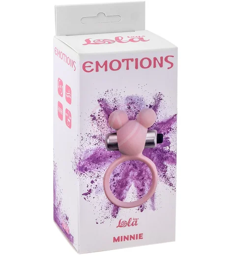 Эрекционное виброкольцо Emotions Minnie 3 см светло-розовое фото 2