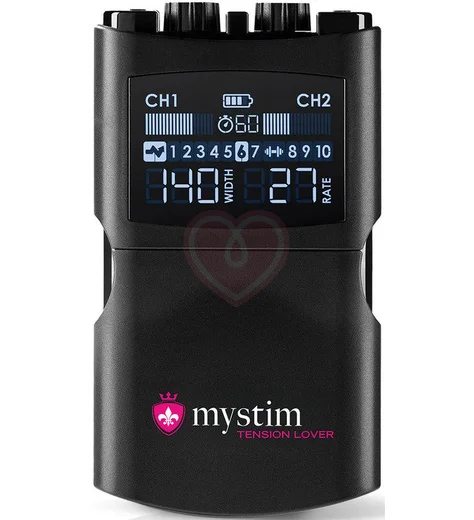 Электростимулятор Mystim Tension Lover 2 с цифровым управлением чёрный фото 1