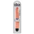 Вибратор King Cock Vibrating Stiffy 25 см телесный фото 3
