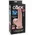 Фаллоимитатор с увеличенной мошонкой King Cock Plus 7 Triple Density 21,5 см фото 5