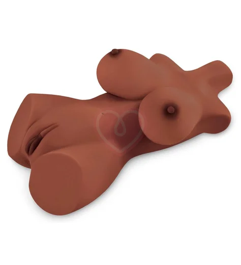 Мастурбатор-торс с грудью, вагиной и попкой PDX Plus Perfect 10 Torso Brown коричневый фото 2