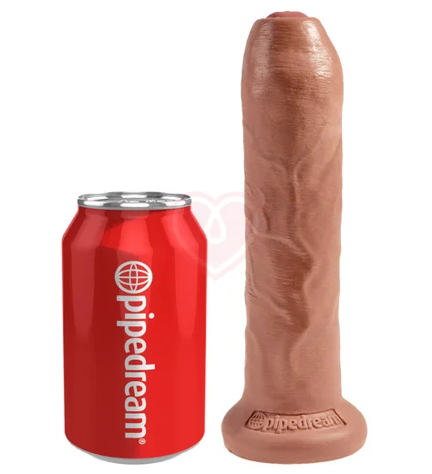 Фаллоимитатор King Cock Uncut с подвижной крайней плотью 18 см мулат фото 3