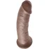 Фаллоимитатор на присоске King Cock 23 см коричневый фото 3