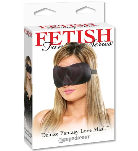 Маска на глаза Deluxe Fantasy Love Mask черная фото 5