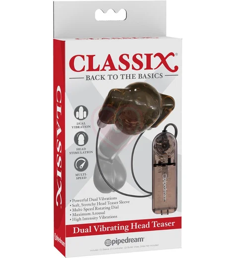 Вибратор для головки члена Dual Vibrating Head Teaser с пультом фото 4