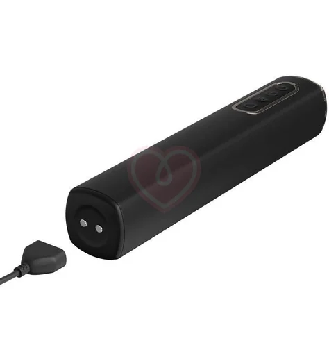 Надувная анальная пробка с вибрацией Auto-Throb черная фото 4