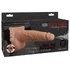 Полый страпон с функцией эякуляции Hollow Squirting Strap-On with Balls Flesh 21 см телесный фото 4