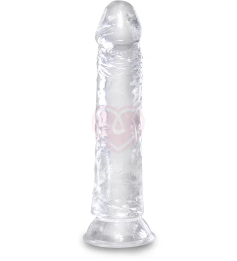 Гелевый фаллоимитатор King Cock Clear 20 см прозрачный фото 3