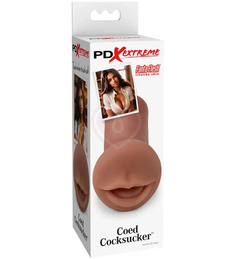 Мастурбатор-ротик Coed Cocksucker коричневая фото 4