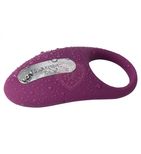 Эрекционное кольцо с вибрацией и пультом Svakom Winni фиолетовое фото 5