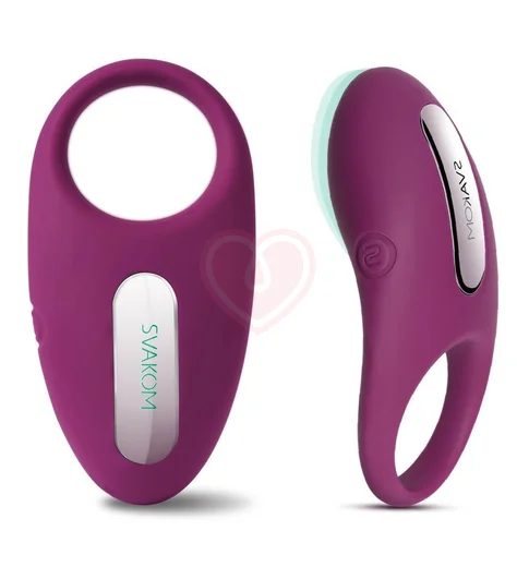 Эрекционное кольцо с вибрацией и пультом Svakom Winni фиолетовое фото 7