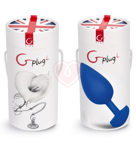 Анальная пробка с вибрацией Gvibe Gplug L большая синяя фото 4