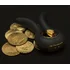 Вибратор с золотым покрытием Gvibe Mini Gold чёрный фото 3