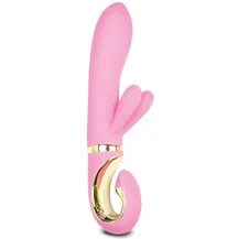 Вибратор с клиторальным отростком Gvibe Grabbit розовый