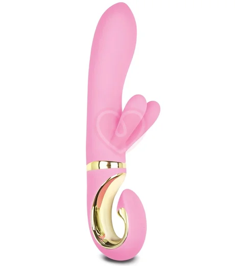 Вибратор с клиторальным отростком Gvibe Grabbit розовый фото 1