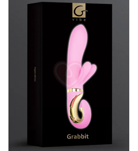 Вибратор с клиторальным отростком Gvibe Grabbit розовый фото 5