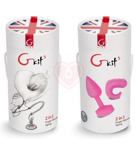 Набор Gvibe Gkit с анальной вибропробкой и виброкольцом розовый фото 5