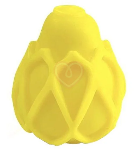 Компактный мастурбатор с рельефом Gvibe Gegg жёлтый фото 1