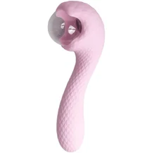 Вибратор Youvic c функцией нагрева и электростимуляцией розовый