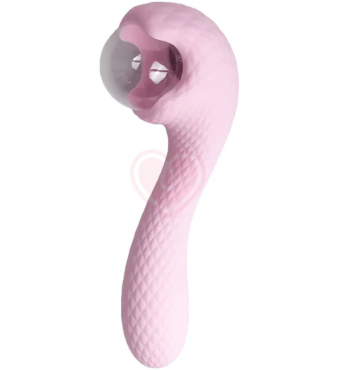 Вибратор Youvic c функцией нагрева и электростимуляцией розовый фото 1