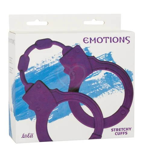 Силиконовые наручники Emotions Stretchy Cuffs фиолетовые фото 2
