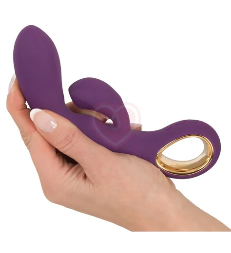 Вибратор с клиторальным стимулятором мини-версия Rabbit Vibrator Petit фото 3