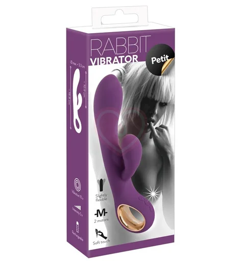 Вибратор с клиторальным стимулятором мини-версия Rabbit Vibrator Petit фото 6