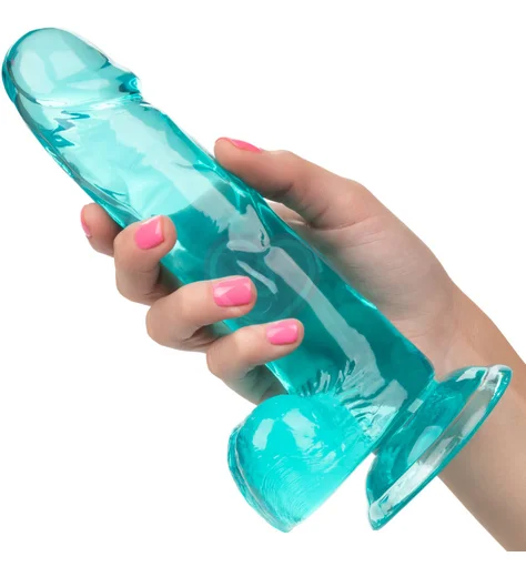 Фаллоимитатор Size Queen 15 см голубой фото 6