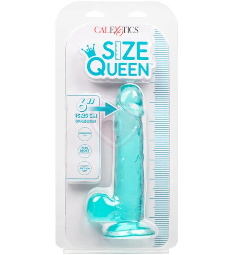 Фаллоимитатор Size Queen 15 см голубой фото 8