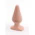 Пробка анальная большая Butt Plugs Smooth Classic Large телесная фото 3