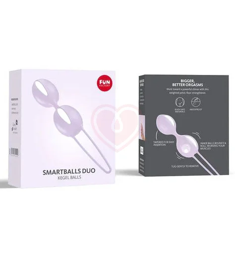 Вагинальные шарики Fun Factory Smartballs Duo сиреневые фото 3