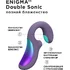 Вибратор с вакуумной стимуляцией Lelo Enigma Double Sonic фиолетовый фото 3