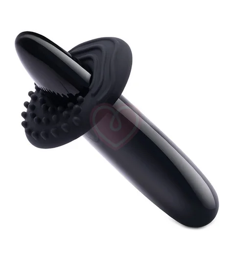 Тонкий фаллоимитатор Le Wand Crystal Slim Wand чёрный обсидиан фото 3