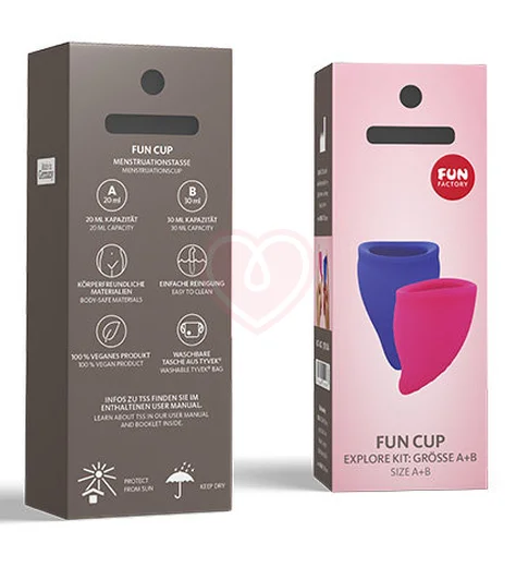 Менструальные чаши Fun Factory Fun Cup Explore Kit 2 шт фото 2