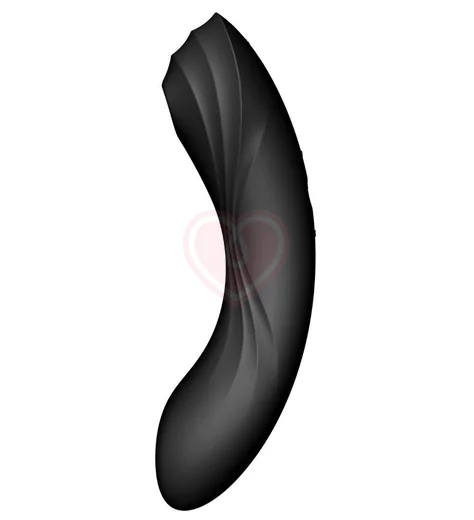 Рельефный вакуумный вибростимулятор Satisfyer Curvy Trinity 4 чёрный фото 2