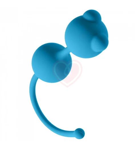 Вагинальные шарики с ушками Emotions Foxy бирюзовые фото 2