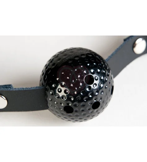 Кляп с отверстиями для дыхания ToyFa Theatre чёрный фото 2