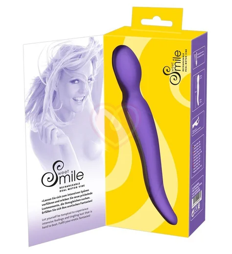Массажёр вибратор Smile Dual Motor фиолетовый фото 3