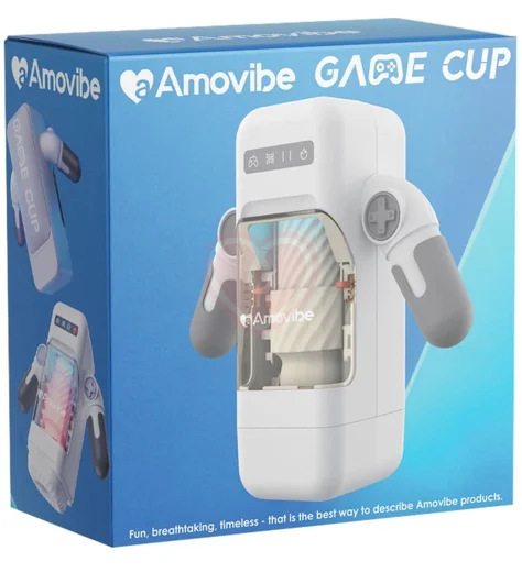 Робот-мастурбатор в форме джойстика Amovibe Game Cup белый фото 9