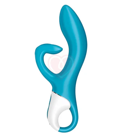 Вибратор Satisfyer Embrace Me с тройным клиторальным стимулятором бирюзовый фото 3