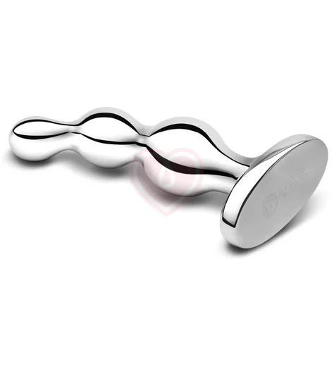 Металлический рельефный стимулятор b-Vibe Stainless Steel Anal Beads фото 4
