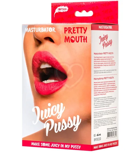Мастурбатор-ротик с зубами язычком и вагиной Juicy Pussy by Toyfa Pretty Mouth фото 9