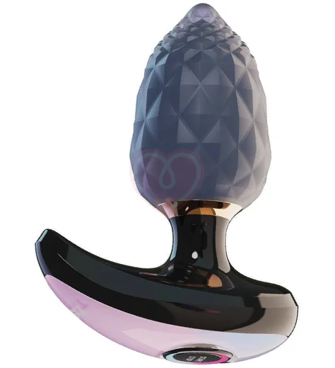 Интерактивная анальная вибропробка с дистанционным управлением Tingon A1 синяя фото 2