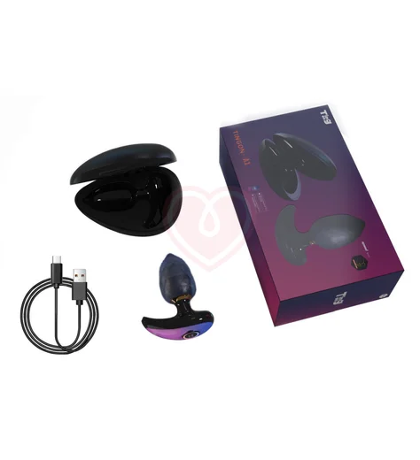 Интерактивная анальная вибропробка с дистанционным управлением Tingon A1 синяя фото 5