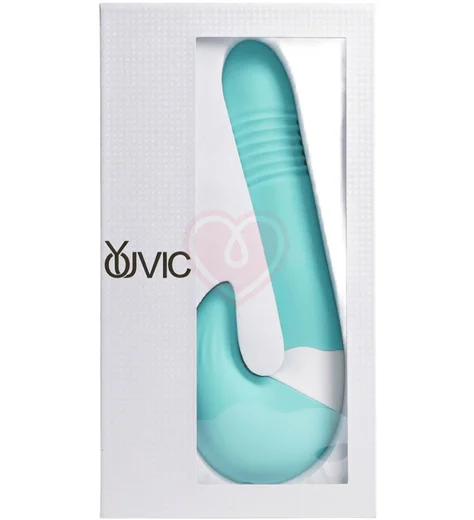 Вибратор 2в1 Youvic бирюзовый фото 7