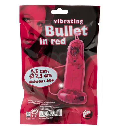 Виброяичко с пультом Bullet in Red фото 2
