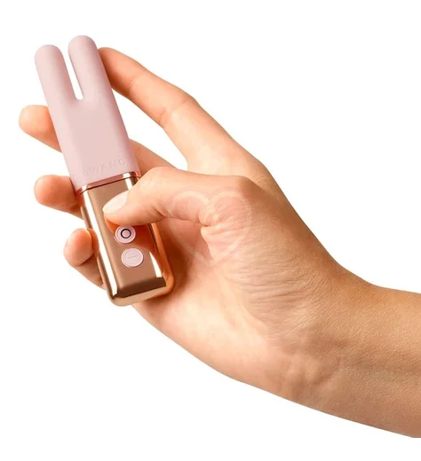 Двухмоторный мини-вибратор Le Wand Deux розовое золото фото 3