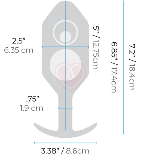 Утяжелённая анальная пробка для ношения b-Vibe Snug Plug 7 огромная чёрная фото 7